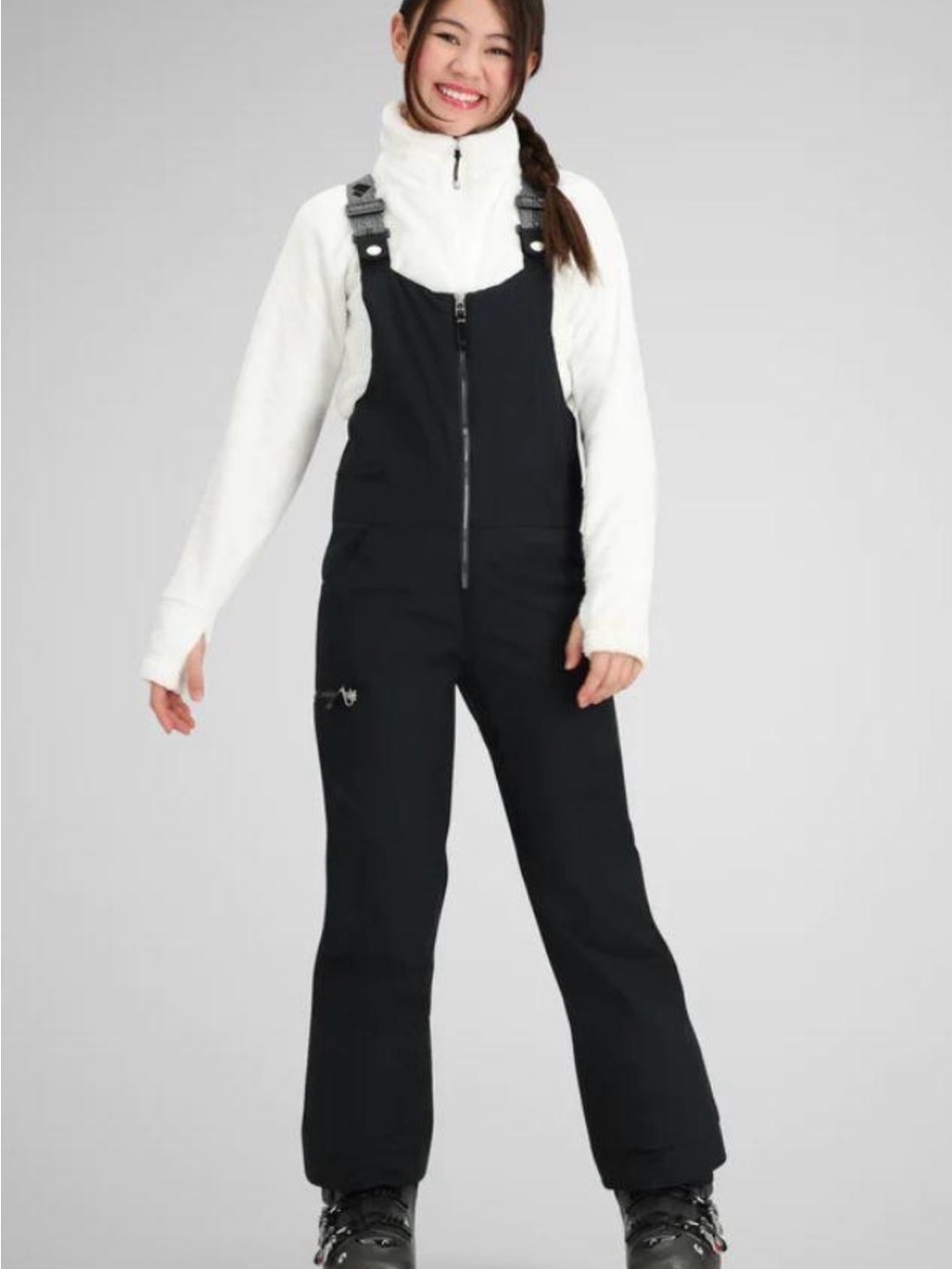 Obermeyer Black Insulated Snow Bib Overalls